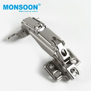 Charnière à fermeture amortie en fer, angle 165 degrés, diamètre de la coupelle 35 mm, nickelée, pour armoire de cuisine, usage extérieur et hospitalier - Product Image 2