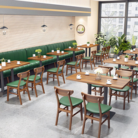 Mobilier de divertissement moderne et luxueux ensemble table et chaises de salle à manger en bois pour hôtel banquette de café banquette canapé pour restaurants