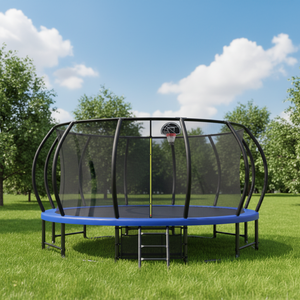 Filet <span class=keywords><strong>de</strong></span> protection <span class=keywords><strong>pour</strong></span> <span class=keywords><strong>trampoline</strong></span> familial, durable et sûr, <span class=keywords><strong>pour</strong></span> intérieur et extérieur, lit <span class=keywords><strong>de</strong></span> saut fitness avec barre d'équilibre et <span class=keywords><strong>sac</strong></span> <span class=keywords><strong>de</strong></span> rangement <span class=keywords><strong>pour</strong></span> ballon <span class=keywords><strong>de</strong></span> basketball - Product Image 2