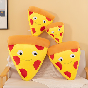 Coussin en peluche amusant Frites et Burger, Grande <span class=keywords><strong>Pizza</strong></span>, Poupée d'aide au sommeil, Cadeau d'anniversaire pour enfants - Product Image 5