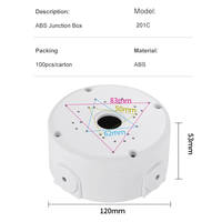 Soporte Universal Impermeable de Plástico para Cámara CCTV, Caja de Conexiones, Base de Montaje para Cámara de Seguridad, Caja de Conexiones para Exteriores