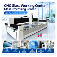 Centre de traitement du verre HMI, machine de fraisage et de perçage CNC à 3 axes, équipement de meulage et de polissage des bords du verre