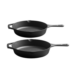 <b>Cast</b> Iron Frying <b>Pan</b> Round Thick Bottomed Durable For Induction Cookers Fry <b>Pans</b> - Product Image 1