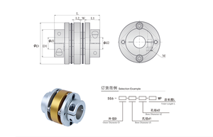 Weipeng Steel Disc Encoder Flexible Shaft Coupler High Torque Capacity (0.8-200 N.M) 16-105mm Bore Diameter OEM <strong>Coupling</strong> - Product Image 4