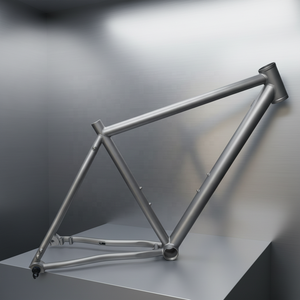 Cadre de vélo de route de course en alliage de titane léger Waltly avec axe traversant, montage standard, frein à disque - Product Image 1
