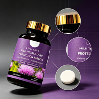 Complément de protection hépatique à base de Chardon-Marie et de Silymarine, formulé par des scientifiques spécialisés dans la science naturelle, pour un foie sain, vente directe usine, 60 comprimés