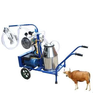 vacuum pump single bucket milk 25L portable automatic milking machine for cows