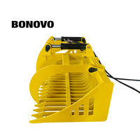 BONOVO 60 pouces de large Râteau à racines Rock Grappin Attachement pour Skid Steer