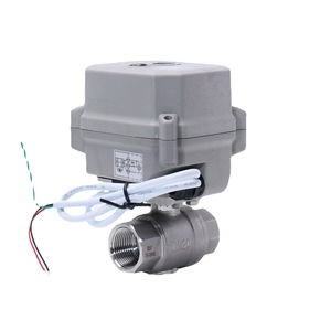 Vanne à boisseau sphérique électrique DN20 filetée en acier inoxydable pour le contrôle du débit des compresseurs d'air et les applications aquatiques - Product Image 5