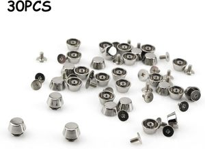 JY FB 63 Yankmoom Pieces <b>Purse</b> Feet for Handbag Silver Button Studs Rivet Screw Back Metal 1.44 oz DIY Bag Hardware Leather - Product Image 3