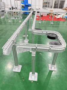 Gebogen Duurzame Pom Kunststof Verstelbare Snelheid Flexibele Ketting Transportband Voor Voedsel Dagelijkse Chemische Industrie - Product Image 2