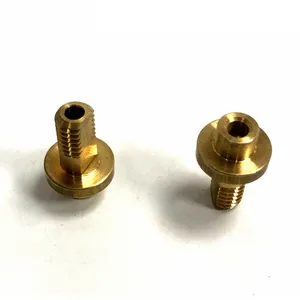 Brass double head customized screw bolt with wire hole nonstandard hollow bolts