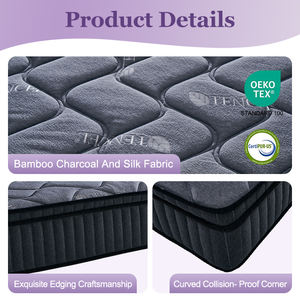 Shinyto S671-P materasso ibrido in tessuto a maglia Memory Foam ad alta densità confortevole in fibra di cotone silenzioso - Product Image 2