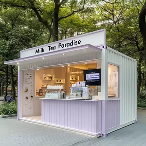 ร้านค้าสำเร็จรูป LDYZ โมเดิร์นแบบพกพา ยูนิตขายของแบบโมดูลาร์ ขนาดสั่งทำได้ บ้านคอนเทนเนอร์สำหรับร้านกาแฟ ร้านอาหาร ใช้งานได้หลากหลายภายนอกอาคาร - Product Image 3