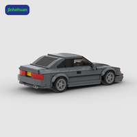 Nouvelles Briques de Construction Créatives MOC pour Adultes - Voiture de Sport Grise - Modèle de Jouet MOC pour Garçons - Ensembles de Briques de Construction de Voitures