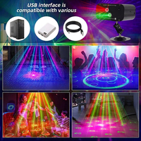 Projecteur Laser Disco YSH, Lumière Stroboscopique DJ, Double Couleur, Activé par la Sonorité, Télécommande pour Bar, Club, Événements Festifs