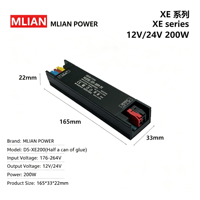 Fuente de Alimentación Conmutada de Voltaje Constante AC-DC 24V 60W, Totalmente Encapsulada, con Protección Múltiple, para Iluminación de Gabinetes e Inundación LED