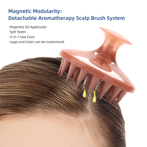 Newest Targeted <strong>Scalp</strong> Treatment Tool Essential Oil <strong>Scalp</strong> Roller No Mess Detachable Dropper Bottle For Hair Oil - Product Image 3