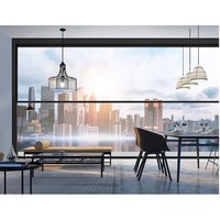 NUOXIN Design moderne personnalisé automatique glissière verticale double vitrage aluminium lève-vitre électrique