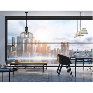 Nuoxin thiết kế hiện đại tùy chỉnh tự động dọc trượt đôi cửa sổ kính nhôm điện nâng lên cửa sổ nâng cửa sổ - Product Image 4