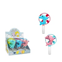 Giggle Dolphin candy toy Head Pop Candy Filling Toys With Candy and Sweets