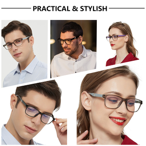 2025 mới hợp thời trang unisex màu xanh Chặn ánh sáng nam giới và phụ nữ thời trang Kính đọc sách - Product Image 4