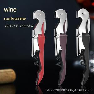 Tire-bouchon de sommelier en acier inoxydable, ouvre-bouteille professionnel à double charnière, couteau de sommelier pour bar et restaurant - Product Image 5