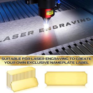 Laser Engraved Brass Name Plate with Adhesive Backing - Product Image 4