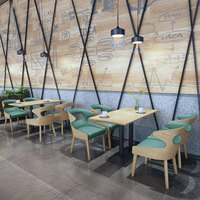 Chaise de salle à manger à cadre en bois massif personnalisée table de mariage chaude pour restaurant commercial japonais