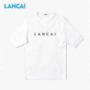 Lancai Custom Screen Printing logo Round Neck Collar Plain t <b>Shirt</b> 100% Cotton Oversized Tshirt Customization t <b>Shirt</b> for <b>Men</b> - Product Image 1