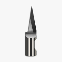 Lames de traînée Ecocam E12 E18 à tige ronde en carbure de tungstène, couteau de coupe oscillant tangential pour machines CNC numériques