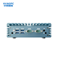 Nuevo Mini PC Industrial para Juegos HVAEIPC HW-N460 Sin Ventilador, Intel Core I7 de Doble Núcleo, 4GB DDR3, SSD, Linux/Ubuntu/Windows OS, Potente