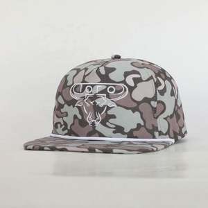 Gorra Deportiva de 5 Paneles con Logotipo Bordado de Alta Calidad, Visera Plana, Estilo Clásico, Camuflaje, Lona, para Exteriores, Personalizable al por Mayor - Product Image 1