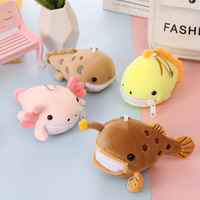 Peluche Baleine Beluga, Requin et Salamandre, Sac à Dos, Porte-monnaie, Figurine, Pendentif 15cm Unisexe