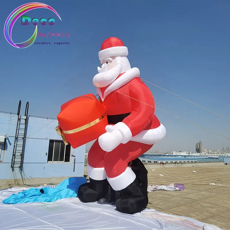 Giant Outdoor Blow Up Yard Garden Decoración de Navidad Big Inflable Santa Claus