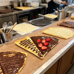 Modelo de Crepas de Plástico Ecológico, Crepas Frescas Realistas con Cobertura de Chocolate, Decoración de Fresas, para Cafetería - Product Image 5