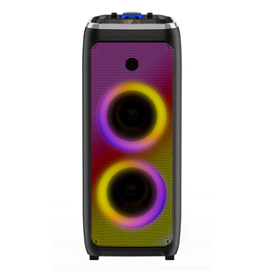 Alta calidad Doble 6,5 pulgadas 80W <span class=keywords><strong>RMS</strong></span> Altavoz Audio Karaoke Altavoz con dos micrófonos inalámbricos - Product Image 2