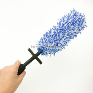 Cepillo de limpieza de ruedas de microfibra para detalles de llantas de lavado de autos de cabeza plana - Product Image 5