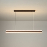 Suspension linéaire 3000K-6000K, Suspension LED moderne pour bureau, restaurant, îlot de cuisine