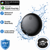 Fonctionne avec Apple Find My et Google Find Hub, traceur Bluetooth BLE, système double, étanche, anti-perte, pour les voyages en extérieur
