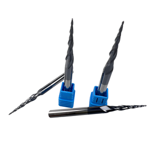 Thon Vonfram cacbua thép bóng mũi cuối nhà máy 6mm 2 Sáo rắn cacbua tùy chỉnh côn bóng mũi cuối nhà máy cắt - Product Image 5