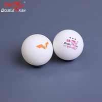 Balles de tennis de table Oem Double Fish Wtt V40+ approuvées par l'ITTF 3 étoiles, blanches, nouveau matériau, avec couture, pour compétition et entraînement