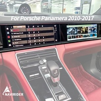 Pantalla Dual de 12.3''+12.3 Pulgadas Panamera DSP Integrada 2DIN Android GPS con Asistencia de Marcha Atrás CarPlay Android Auto Estéreo Multimedia