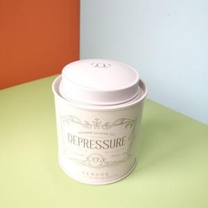 Scatola in Latta Personalizzata con Stampa CMYK per Tè Sfuso e Caffè, Contenitore Ermetico Riutilizzabile con Doppio Coperchio - Product Image 3