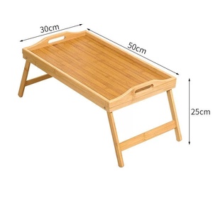 Table pliante avec poignées pour le petit-déjeuner, les collations, l'utilisation d'un ordinateur portable, la prise de repas et le travail - Product Image 2