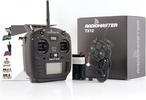 RadioMaster TX12 MKII 16 canaux avec gimbals à effet Hall, compatible OPENTX EDGETX, émetteur de télécommande ELRS pour drone RC et drone FPV - Product Image 5