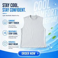 Camisetas sin Mangas Blancas de Verano de 220 g/m², Holgadas, Casuales, para Hombre y Mujer, 60% Algodón, 40% Poliéster, Unisex, Estilo Urbano