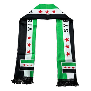 カスタムシリアスカーフ卸売 15*135cm シリア建国記念日ギフト シリア国旗スカーフ アウトドア用 - Product Image 3