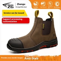 Chaussures de travail de sécurité aux normes européennes pour hommes Chaussures de protection isolées à enfiler avec bout composite anti-écrasement et anti-crevaison