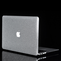 Housse en cuir brillant PU simple mince pour MacBook Pro 13 avec conception de coupe de logo